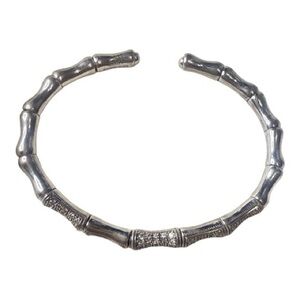 Espo Joseph Esposito Sterling Silver Sparkling CZ Flex Cuff 7” Bracelet